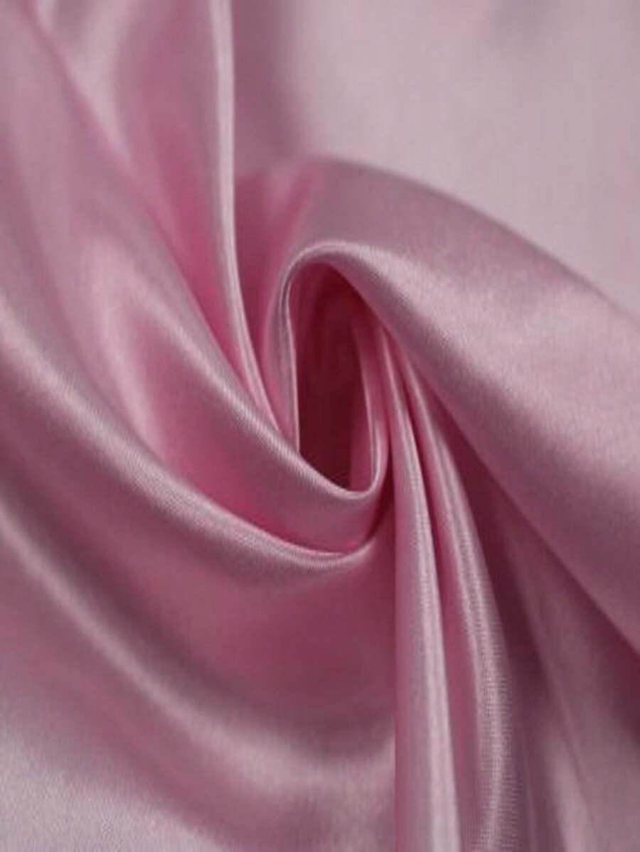 6 Meters Of Charmousse Satin Fabric (6m X 1.50m) - 粉紅寶貝 - 查看 1
