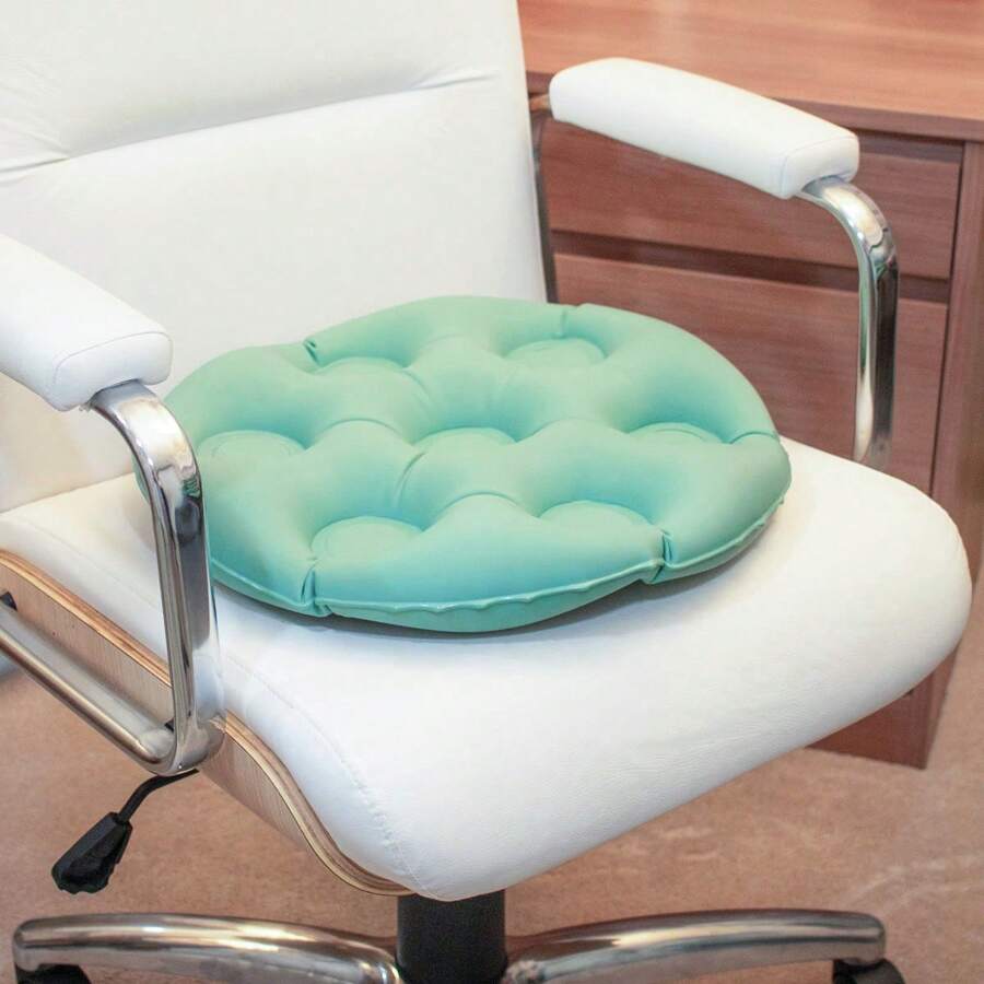 Round Egg Crate Orthopedic Pillow – Water And Inflatable Waterproof Easy To Clean - màu xanh lá - Xem 1
