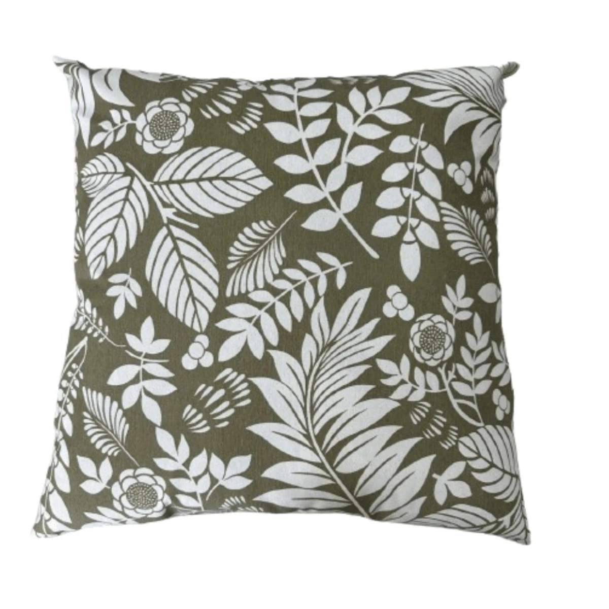 Full Cushion 60x60 Large Waterproof Cushion 100% Cotton Various Colors And Prints - Lá - Nền Màu Be - Xem 1