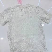 WOMEN'S LACE BLOUSE TY55 - 白色 - 查看 4