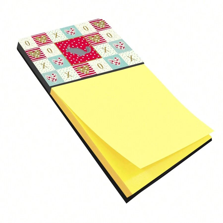 Caroline's Treasures Foggy Chinchilla Love Sticky Note Holder Red - 彩色 - 查看 1