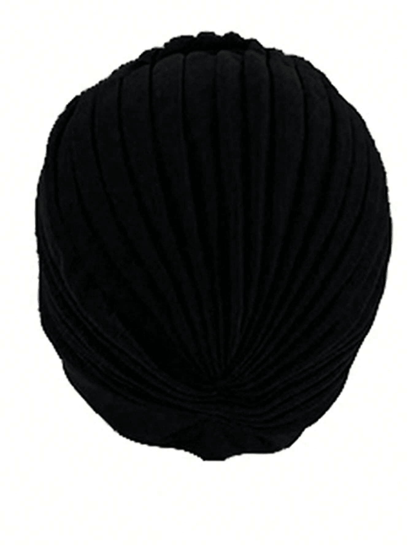 1pc Women MultiLayer Black Knit Fabric Headband, Muslim Hijab Cap