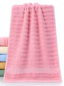 1 khăn bông sợi tre họa tiết sóng, dày dặn và mềm mại, thấm hút cao và nhanh khô, khăn đa năng cho người lớn nam và nữ, sử dụng tại nhà. Tùy chọn: 1 khăn mặt, 1 khăn tắm, hoặc 1 khăn lau mặt, thích hợp cho trường học, thẩm mỹ viện, nhà tắm, khách sạn, thể thao, đồ dùng thiết yếu tại nhà, khăn tắm, chăm sóc da. - Hồng - Xem 5