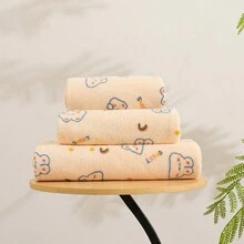 3种尺寸婴儿毛巾浴袍，采用吸水性强的涤纶纤维制成，柔软透气，适合新生儿，秋冬季保暖，婴儿浴室必需品 - 多色 - 查看 11