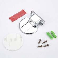 Kit 2 Magnetic Door Stopper Protector Lock Stopper - 銀色 - 查看 5