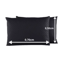 WATERPROOF Pillowcase Cover Kit VARIOUS COLORS 70CM X 50CM - Paris - 黑色 - 查看 2
