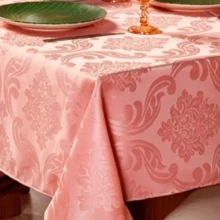 Jacquard Tablecloth Christmas Decoration - Rose - View 2