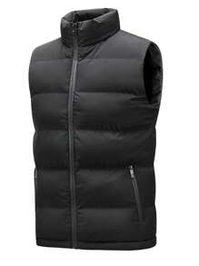 Gilet moderno alla moda da esterno, antivento e caldo, dal design minimalista, perfetta combinazione di stile e praticità, adatto per molteplici occasioni