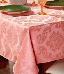 Jacquard Tablecloth Christmas Decoration - Rose - View 1