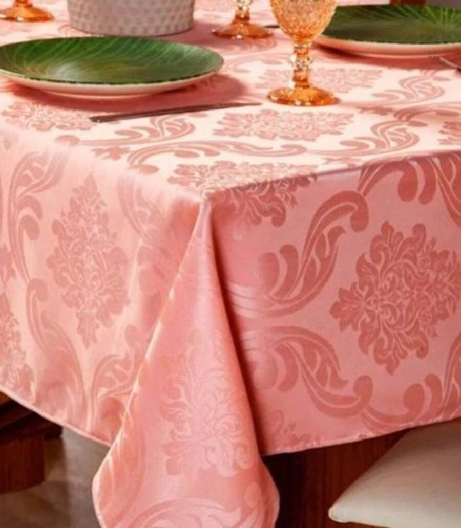 Jacquard Tablecloth Christmas Decoration - Rose - View 1