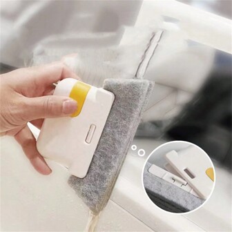 1pc PP Material 2-In-1 Detachable Window Groove Brush, Home Door & Window Crack Cleaning Tools, Glass Window Corner Groove Cleaning Brush,Garden Tools