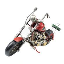 Verito Collectible Miniature Custom Motorcycle Year 1949 Red - 紅色 - 查看 3