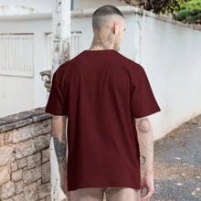 Red Chinese Dragon T-Shirt Red Dragon Shirt Asian Streetwear 100% Cotton - Màu Tím - Xem 2