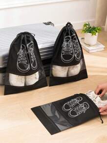 1/5/10pcs Shoes Storage Bag With Rope Travel Storage Bag With Secure Drawstring Closure Portable Waterproof Shoes Packing Bag Multifunctional Storage Bag Shoe Organizer Waterproof Beach Bag For Men And Women Travel Supplies, Home Storage And Organization Supplies Travel Essential Back To School Travel Essentials Travel Accessories Travel Must Haves Vacation Summer Holiday School Accessories Stuff Back To School Supplies