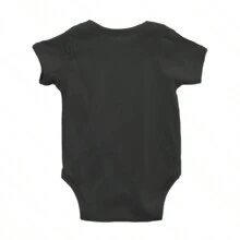 Pac-Man PacMan Baby Graphic One Piece Bodysuit Happy Halloween Vintage Arcade Game Spooky Season Pumpkin Jack O Lantern Trick Or Treat Casual Everyday Soft Cotton Printed Cap Sleeve Lap Neck Romper Baby Clothes - 黑色 - 查看 2