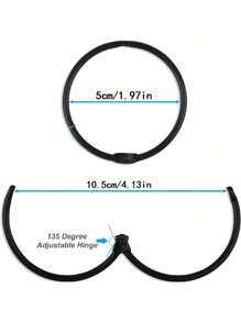 12 件防锈圆形浴帘挂钩环，铁质浴帘环挂钩，适用于浴室浴帘杆，浴室配件