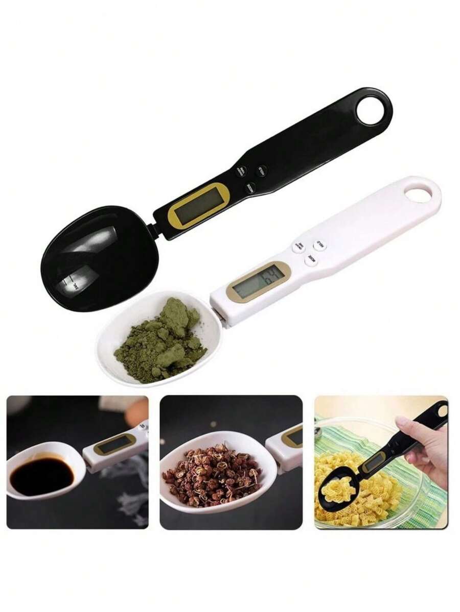 Measuring Spoon Electronic Digital Scale Precision Kitchen Doser Up To 500g - màu đen - Xem 1