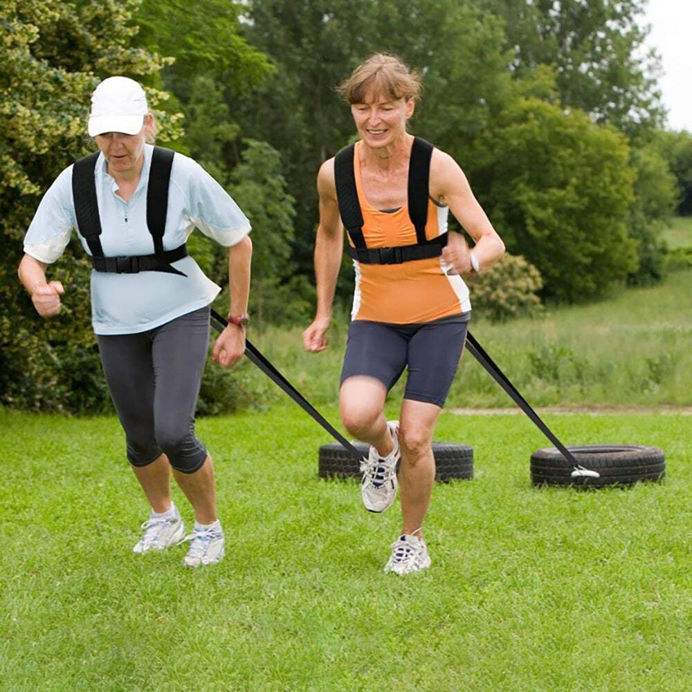 Gilet lesté, sangle de traction de traîneau d'entraînement de