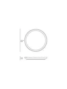 Black Sand Lines Ceramic Dessert Plate Set Kit 6 Units - màu đen - Xem 5