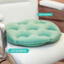 Round Egg Crate Orthopedic Pillow – Water And Inflatable Waterproof Easy To Clean - màu xanh lá - Xem 2