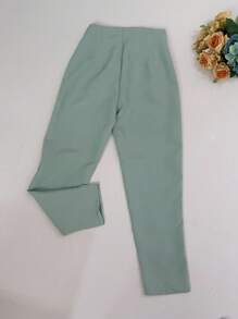 Sullyn_modas High Waist Pants - Mint Green - View 3