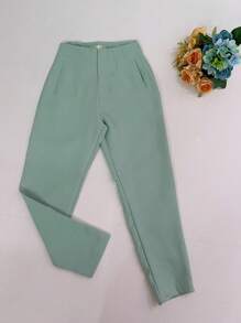 Sullyn_modas High Waist Pants - Mint Green - View 2
