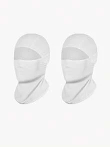 2 chiếc mặt nạ trùm đầu Balaclava màu trơn Unisex, chống gió, thích hợp sử dụng hàng ngày, du lịch ngoài trời, đi bộ đường dài, trượt tuyết, đạp xe - Nhiều màu - Xem 23