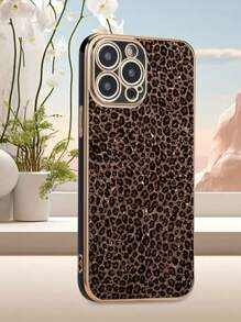 1 pièce Étui de téléphone antichoc avec motif léopard électrolytique en TPU de couleur unie, compatible avec Apple/étui de téléphone assorti/étui de téléphone intéressant/étui de téléphone Android/étui de téléphone/étui de téléphone/étui de téléphone OPPO, compatible avec Apple 16 Pro Max/ Galaxy A14/ Galaxy A54/ Galaxy A52/ Galaxy A31 4G/ Galaxy A23/Redmi Note 8 Pro/Redmi Note 11 Pro 4G/Redmi Note 12 4G/OPPO A54 - Multicolore - Voir 3