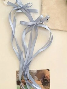 1 对/2 对/3 对编织发带蝴蝶结发夹，适合双马尾辫，可爱发饰 - 彩色 - 查看 10