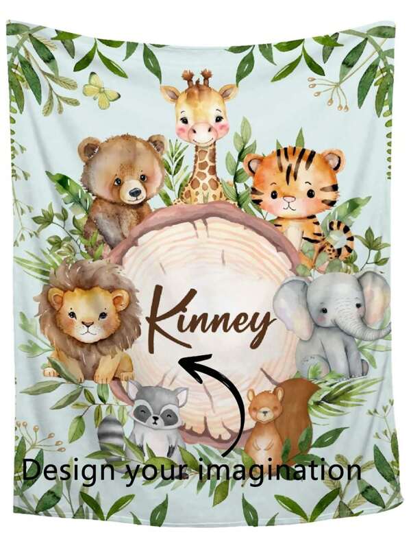 1pc Personalized Flannel Blanket, Decorative Blanket Suitable For Sofa, Living Room, Bedroom Home Decor, Extra Thick & Soft, All-Season Use, Family & Friends Photo, Gift For Loved Ones Washable Cute Custom,Unique,Personalized Ideal Gifts For Family,Ideal Gifts For Friends Son,Daughter,Friends,Family Sofa,Bed,Car,Tea Room,Bedroom,Living Room,Bathroom,Dining Room