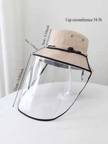 成人户外防喷溅渔夫帽户外隔离面罩厨房做饭炒菜烹饪防油烟面罩 - 彩色 - 查看 2