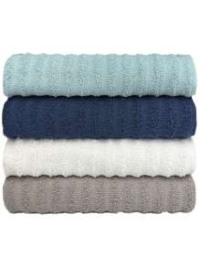 Kit Of 4 Giant Super Absorption Ocean Bath Towels - Lamim Toalhas - Masculine Colors - View 1
