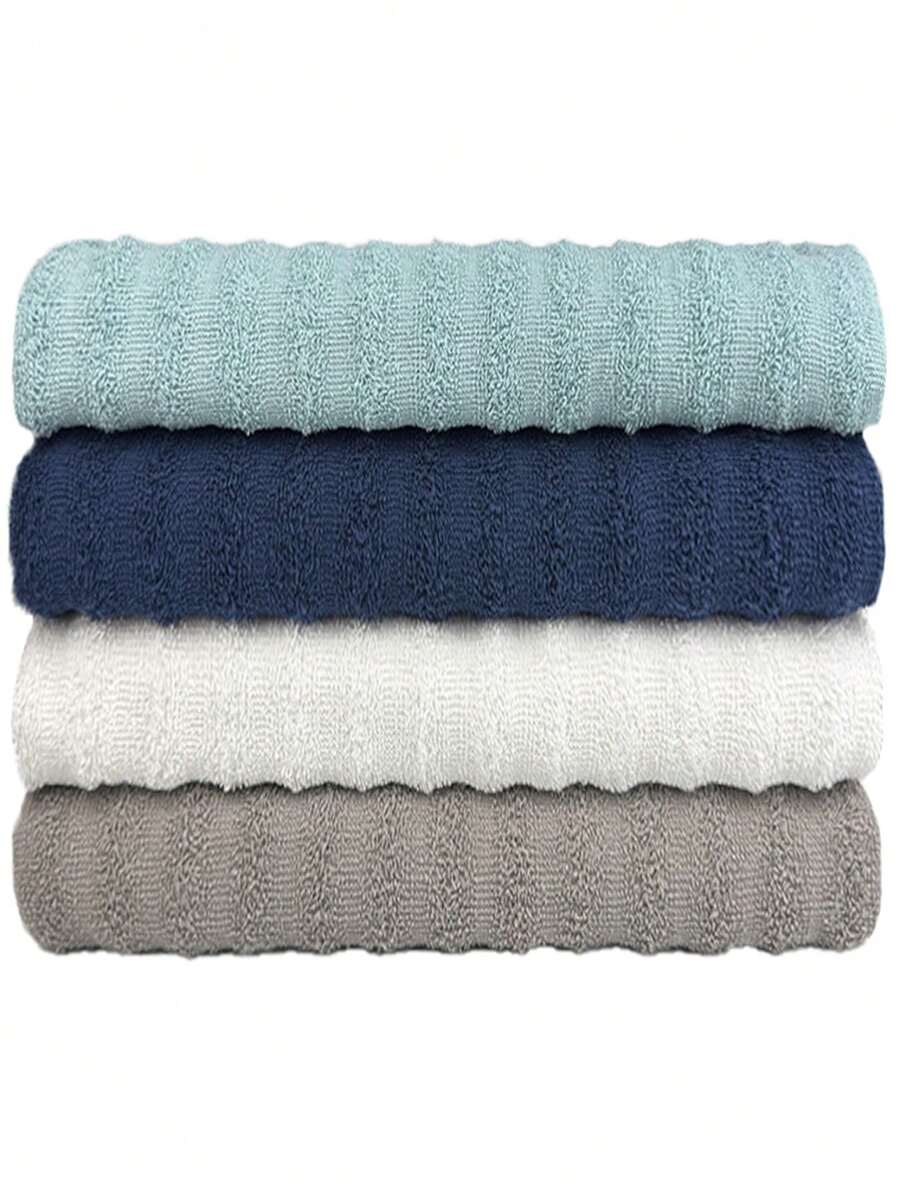 Kit Of 4 Giant Super Absorption Ocean Bath Towels - Lamim Toalhas - Masculine Colors - View 1