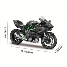 Nouvelle arrivée 2025 - Moto en alliage - Kawasaki HR2 - Amélioré et renforcé - Jouet de moto - Voiture jouet pour enfants - Jouet pour garçons - Cadeau pour fête, anniversaire, Pâques, Halloween, Noël - Jouet pour enfants, rentrée scolaire