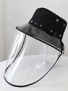 成人户外防喷溅渔夫帽户外隔离面罩厨房做饭炒菜烹饪防油烟面罩 - 彩色 - 查看 12