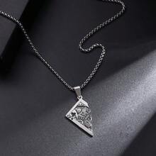 1 件不锈钢半扑克牌国王吊坠项链，适合男士和女士幸运珠宝礼物 - 時尚 - 查看 5