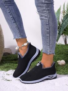 Damen Rot & Schwarz Sport Outdoor Schuhe, warme Sneaker, Geh- und Laufschuhe