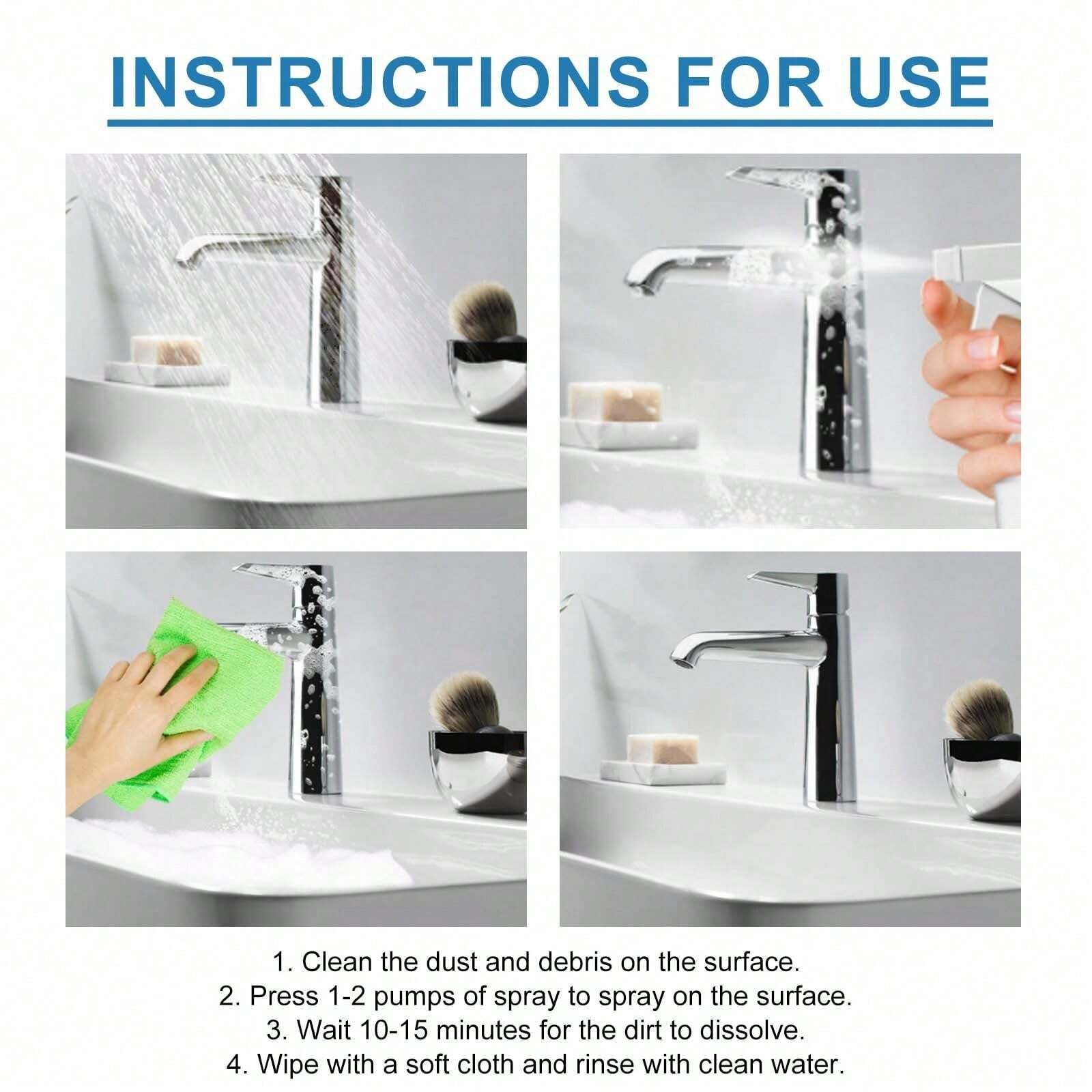 Bathroom Tile Cleaner Bathroom Glass Scale Cleaner Bathtub Strong