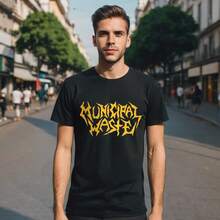 Men's T-Shirt - Municipal Waste - SkullThrasher - Rock Shirt - 黑色 - 查看 1