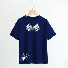 Shirt T-Shirt T-Shirt "Supremacy" - 藏蓝色 - 查看 1
