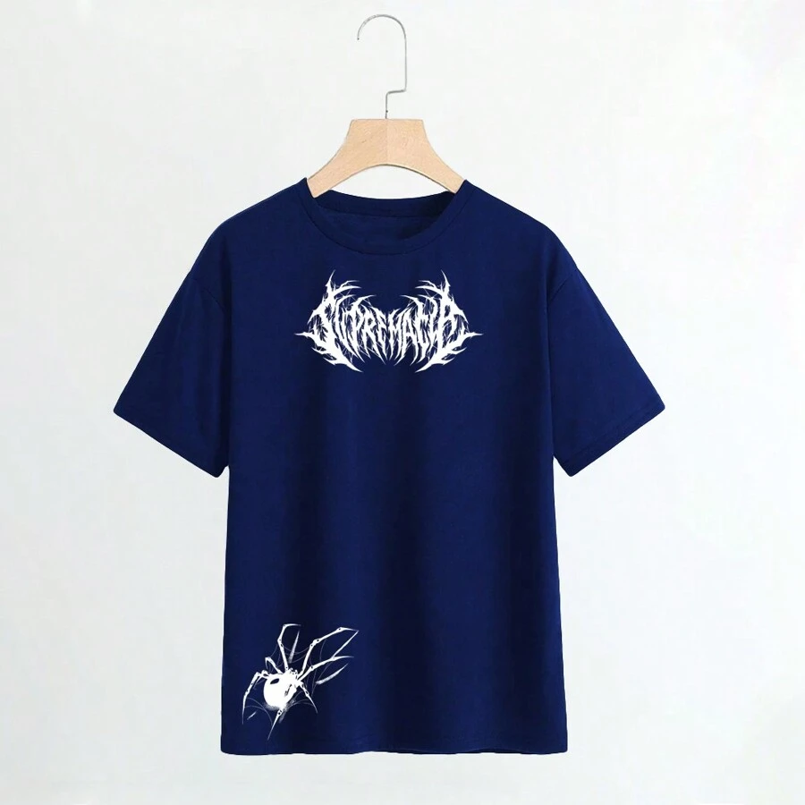 Shirt T-Shirt T-Shirt "Supremacy" - 藏蓝色 - 查看 1