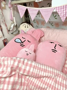50 厘米粉红兔子 Myfriend 毛绒填充枕头、宿舍床软娃娃、沙发趣味装饰垫、生日和圣诞礼物