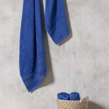 Toalla Onomic azul de 50x100 cm para decoración de baño en el hogar en verano