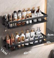 2 Piece Metal Shelf For Bathroom Kitchen 40X13X4cm - Nhiều màu - Xem 3