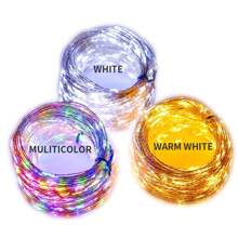 100m/200m Copper Wire LED String Lights, Fairy Lights For Christmas Tree Decoration, Suitable For New Year Party, Garden Patio, Christmas Decor