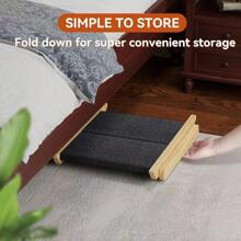 Pet Dog Staircase Dog Ladder Adjustable Slope Dog Ladder Foldable Portable Anti Slip Slope Ladder - Black - View 3