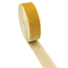 5 码/批圣诞丝带红色、绿色、黄色、亮丽新年天鹅绒丝带（无弹性）花环、礼品、包装、花圈、蝴蝶结