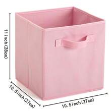 1 Pack Fabric Storage Bins Fun Colorful Storage Cubes With Handles Foldable Cube Basket For Home, Kids Room, Closet And Toy Organization Dress Pants Shoes Jeans Boots Skirtbedroom,Organizer,Organiser,Home Storage,White T Shirt Women,Black Pants Women,Ladies Winter Clothes,Dress,Winter Clothes For Ladies,Elegant Woman Dresses,White Shirt For Ladies,Long Sleeve,White Jumpsuit For Women,Spring Dresses For Women,Spring Outfits For Women,Spring,Spring Clothes,Minimalist,Summer Tops - Multicolor - View 11