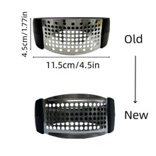 1pc Stainless Steel Garlic Press, Manual Garlic Crusher, Multifunctional Kitchen Garlic Mincer, Garlic Press Gadget, Stainless Steel Garlic Crusher For Home Use, Random Delivery Of New And Old Models