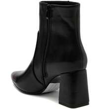 Bottines à talons hauts minimalistes, polyvalentes et à la mode, de couleur unie - Noir - Voir 5